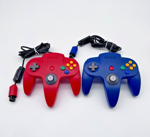 Nintendo controller blu e - 64,